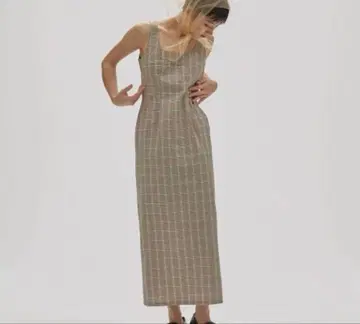 TODAYFUL 스퀘어넥 펜슬 드레스 38 베이지