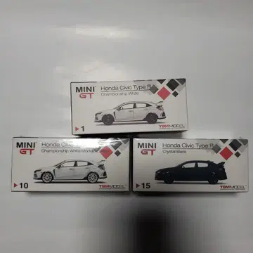 MINI GT 혼다 시빅 타입 R 3대 세트