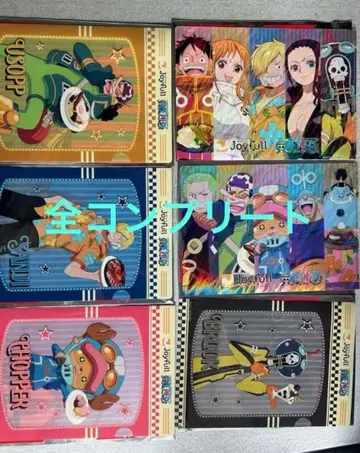 조이풀 원피스 콜라보 한정판 클리어 파일 전 12종 풀컴프 세트