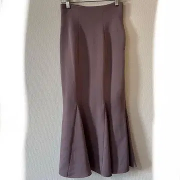 snidel 백 새틴 머메이드 롱 스커트 핑크