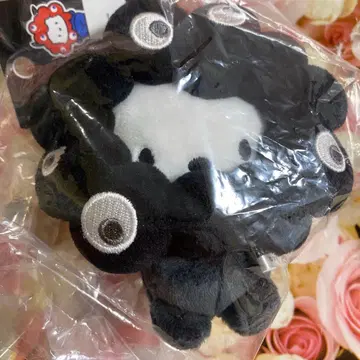 산리오 미야쿠미야쿠 코스튬 봉제 인형 블랙 카라비너 포차코 새상품