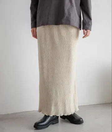 로리즈팜 샤이니 벨로아 타이트 스커트