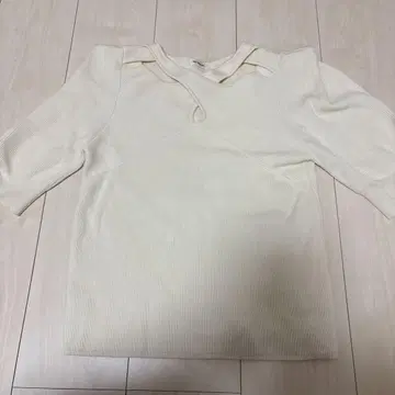 LILY BROWN 리브 니트 반팔 F 크림