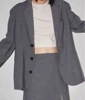 TODAYFUL Heather Over Jacket 차콜 그레이 36