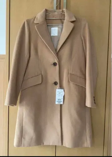 미사용 새상품! VIS 체스터 코트 롱 노카라 코트 베이지 아우터