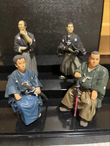 옛날 사진 피규어 막부 말기 사무라이