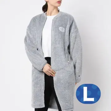 Champion 보아 플리스 자켓 롱 L 그레이