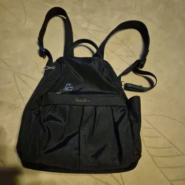 beside-u 비사이유 미니 백팩 경량 실키 블랙 블랙