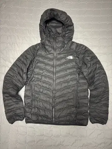 The North Face 블랙 후드 부착 자켓 L
