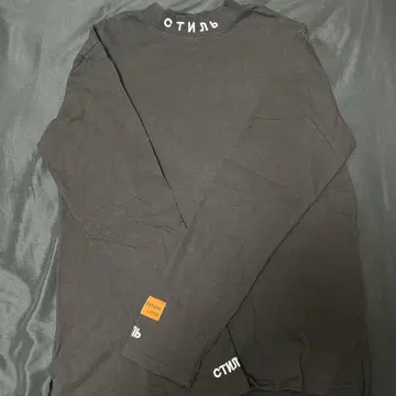 HERON PRESTON 블랙 긴팔 티셔츠 L