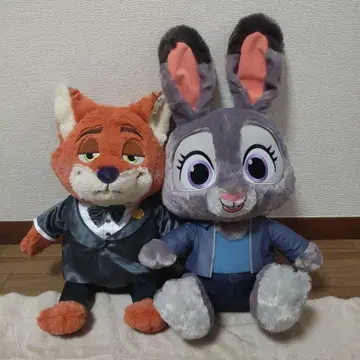 주토피아2 슈퍼 라지 & FukuFuku VBIG 봉제 인형 주디 & 닉