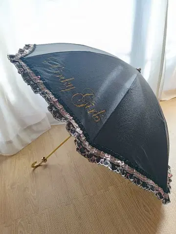 Pinky Girls 프릴 접이식 우산