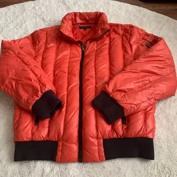 TOMMY HILFIGER 남성용 오렌지 다운 자켓 M