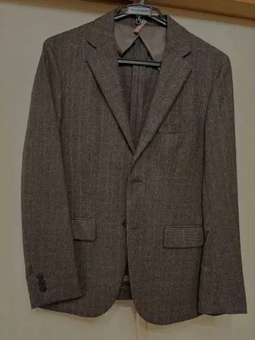 JOURNAL STANDARD 브라운 체크 무늬 테일러드 자켓 L