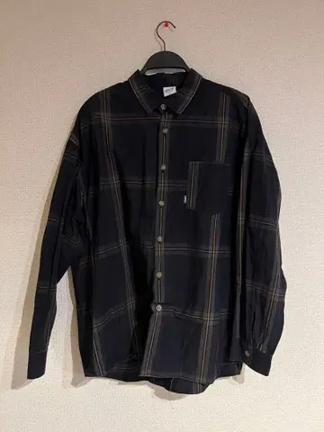 Keboz 체크 무늬 셔츠 L 사이즈 블랙