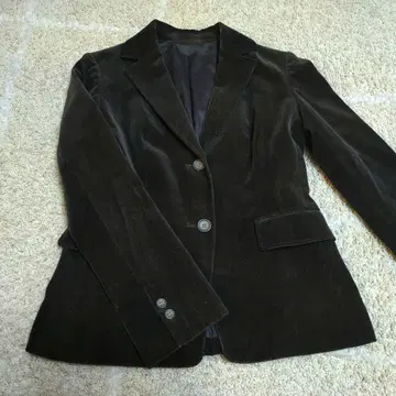 노리즈 다크 브라운 벨벳 블레이저