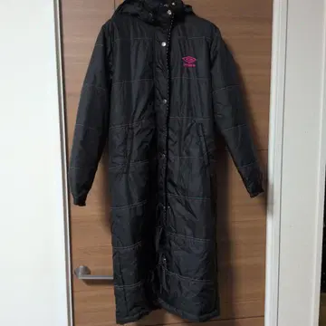 umbro 후드 부착 벤치 코트 블랙