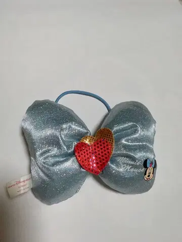 미니 리본 머리띠 스카이블루