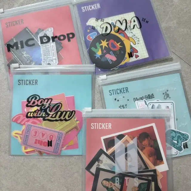 방탄소년단 스티커 믹스 굿즈 모음