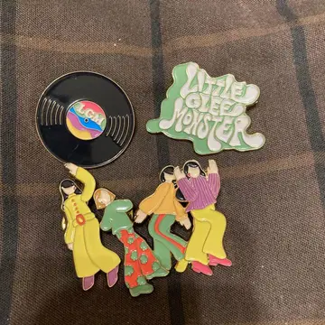 Little Green Monster 핀 배지 세트