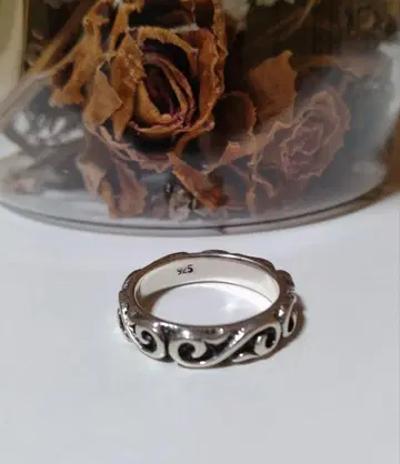 실버 925 파도 무늬 반지