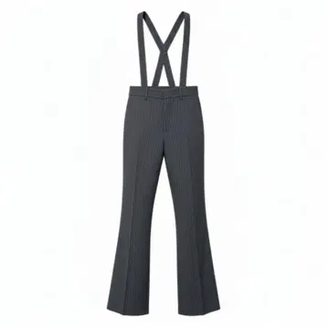 스트라이프 서스펜더 플레어 팬츠