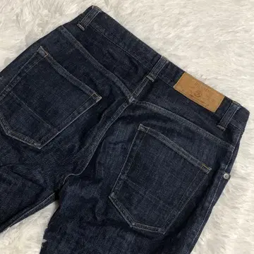 익명 배송 BEAMS 빔즈 다크 블루 스트레이트 데님 인디고 S