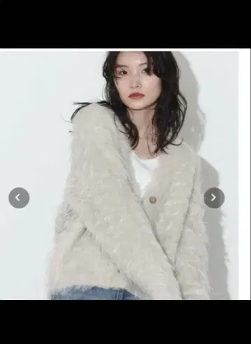 The rejoice 샤기 가디건