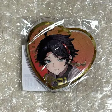 사에구사 아키나 하트형 캔뱃지 화이트데이