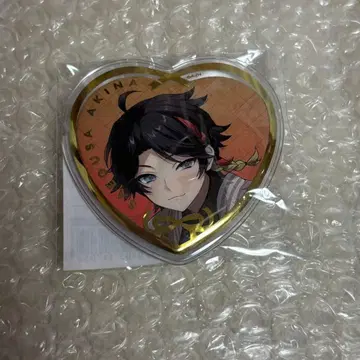 사에구사 아키나 하트형 캔뱃지 화이트데이