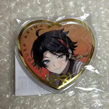 사에구사 아키나 하트형 캔뱃지 화이트데이