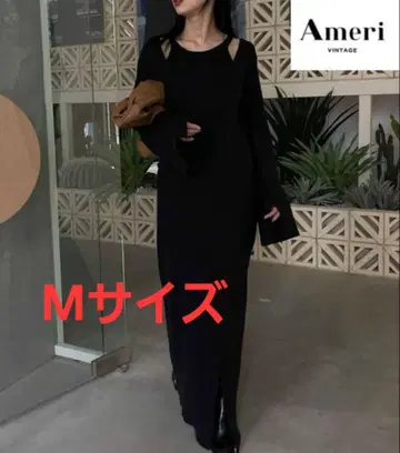 Ameri AMERICAN SLEEVE LAYERED KNIT DRESS