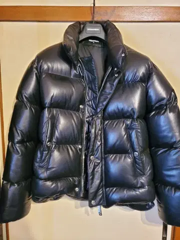 dsquared2 램 가죽 다운 자켓