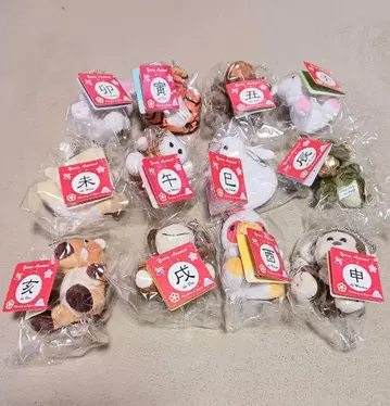 십이지 봉제 인형 키링, 스트랩, 참