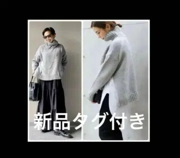 택 포함 새상품 에이든 터틀넥 니트 베르메이유 페예나 리브