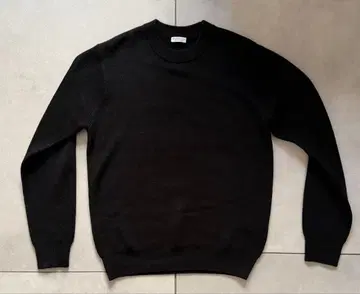 머신 워셔블 울 믹스 아제 크루넥 (블랙 M)