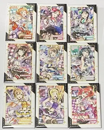 러브 라이브 정사각형 캔뱃지 컬렉션 Aqours 함수 락