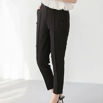 fitmore 피트모아 하트 모티브 테이퍼드 팬츠 블랙 M