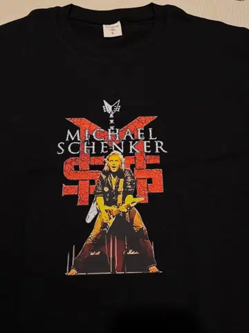 Michael Schenker T셔츠 L 사이즈 블랙 마이클 쉥커
