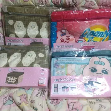 미사용 새상품 빤쮸토끼 수납 박스 4개 세트