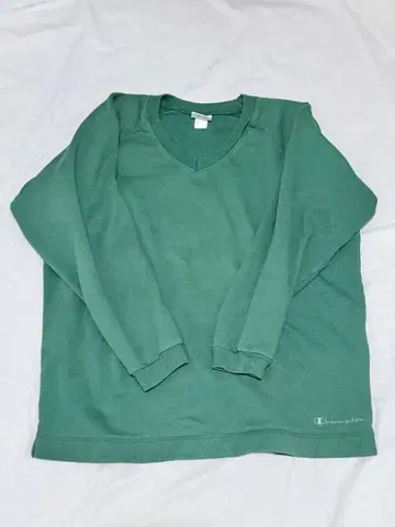 [ 90s ] 챔피온 맨투맨 그린 XL 자수 택 USA 속기모 구제 의류