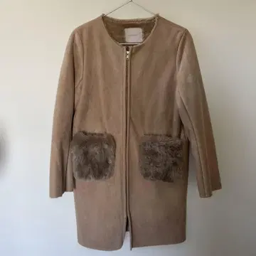 MERCURYDUO*베이지*무스탕 코트