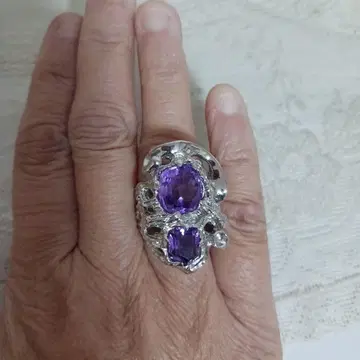 자수정 컬러 Mexico 반지