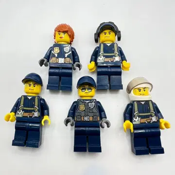 L9 레고 미니 피규어 7개 세트 경찰 폴리스 패트롤 부대