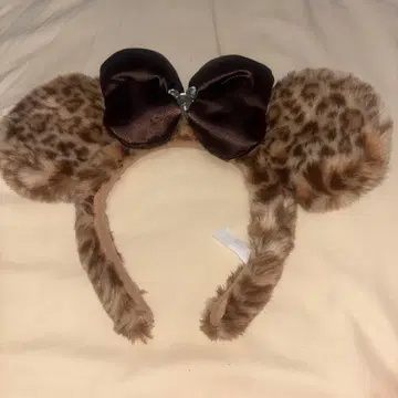 디즈니 리조트 레오파드 무늬 머리띠