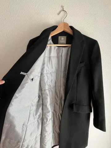 [ 미사용 새상품 ] nano universe 블랙 체스터 코트