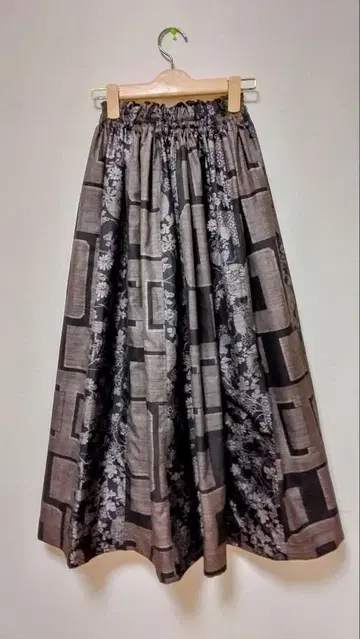 오시마 명주 기모노 리메이크 롱 스커트*251