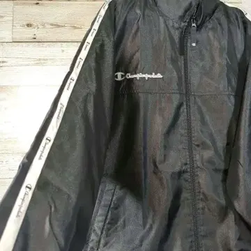 Champion 챔피온 두꺼운 원단 나일론 트랙 자켓 방한복 L