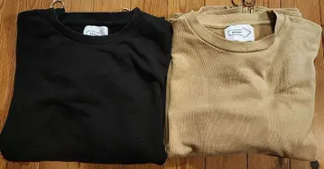 anown 트레이닝복 2장 세트 블랙 & 베이지