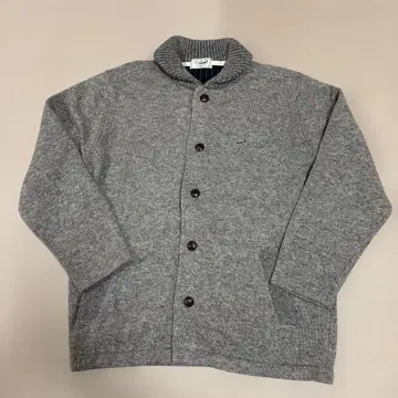 미사용 새상품 크로커다일 그레이 니트 가디건 버튼 포함